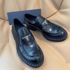 Prada Glossy Black Loafers